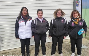 Résultats championnat Départemental triplette féminin à Quimperlé 