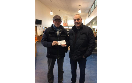 remise du cheque pour le telethon